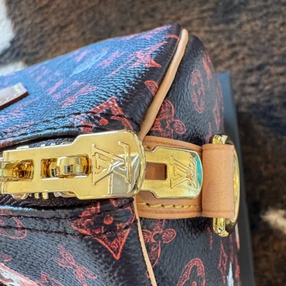 Grace Coddington Louis Vuitton Monogram Cat Speedy 30 Bag - Picture 3 of 10